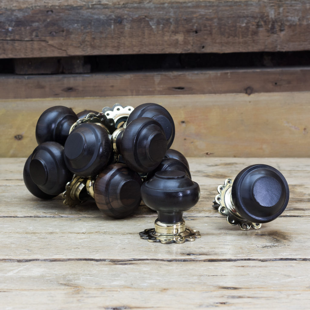 Aesthetic period lignum vitae door knobs,-122326