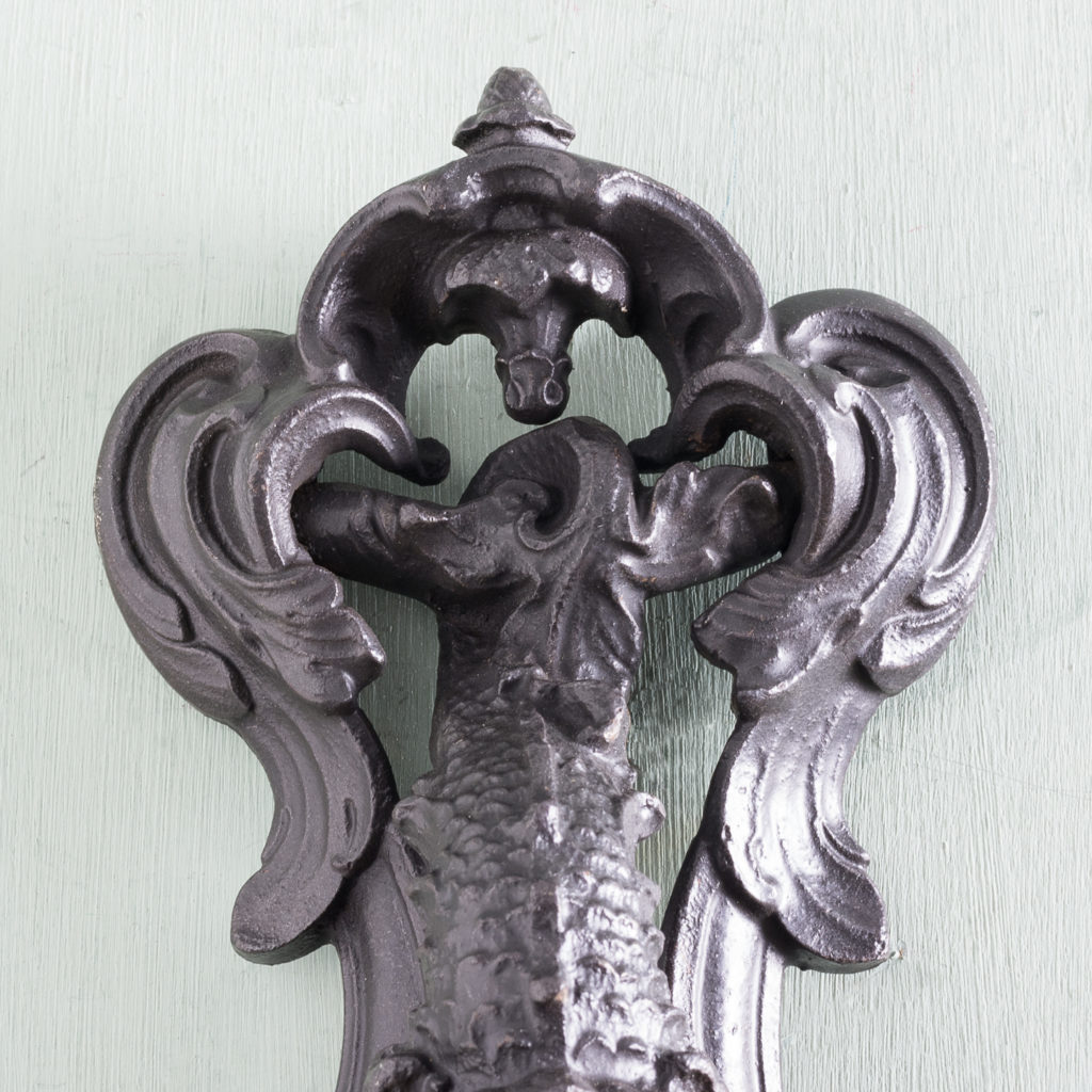 Victorian cast iron door knocker,-122246