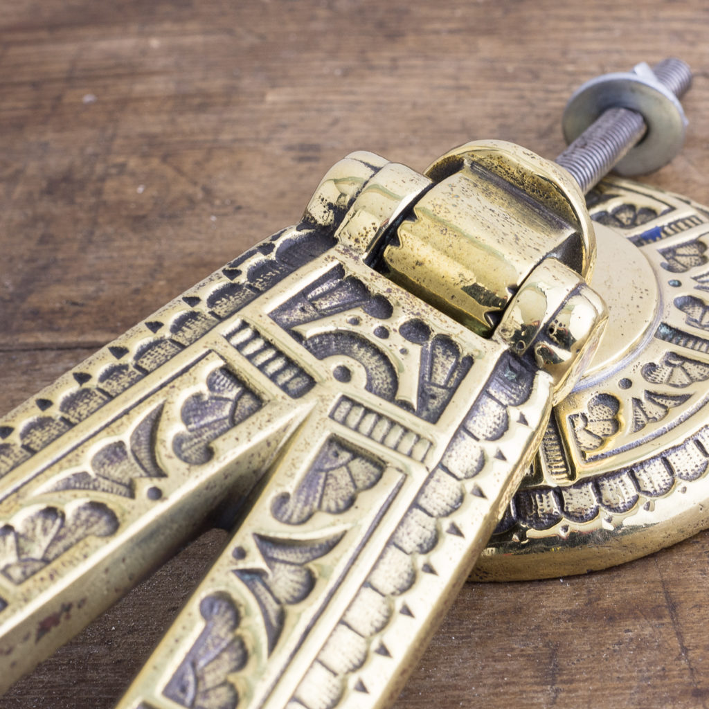 Aesthetic period brass door knocker,-122274