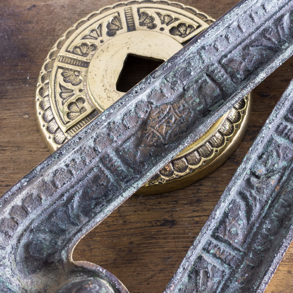 Aesthetic period brass door knocker,-122266