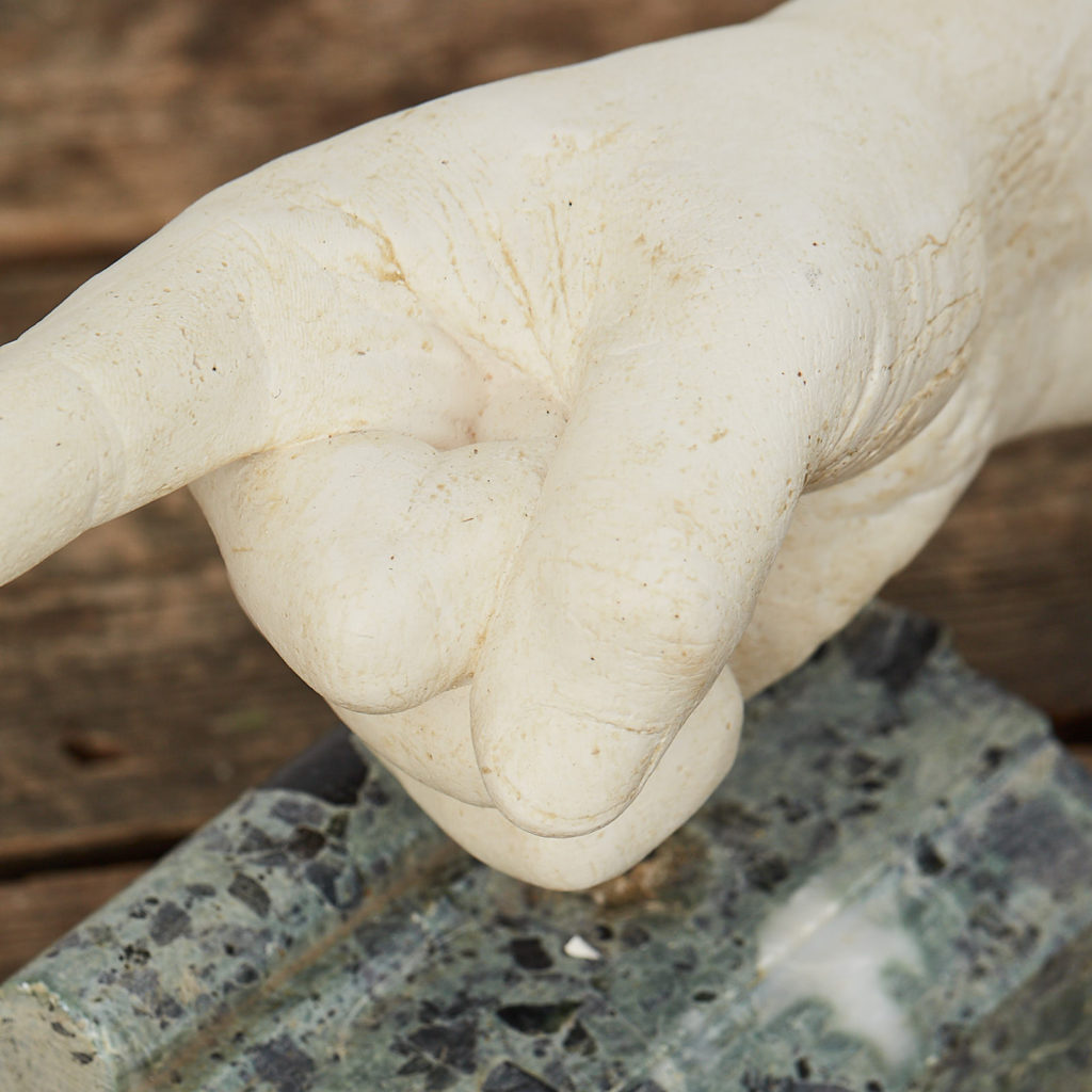 Plaster cast pointing hand,-122891