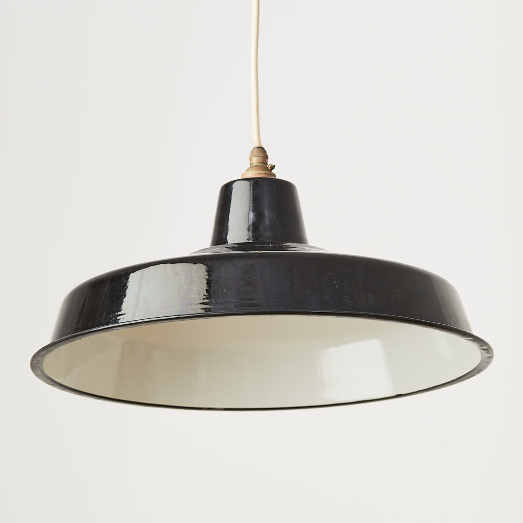 Black enamel light shade,-122830