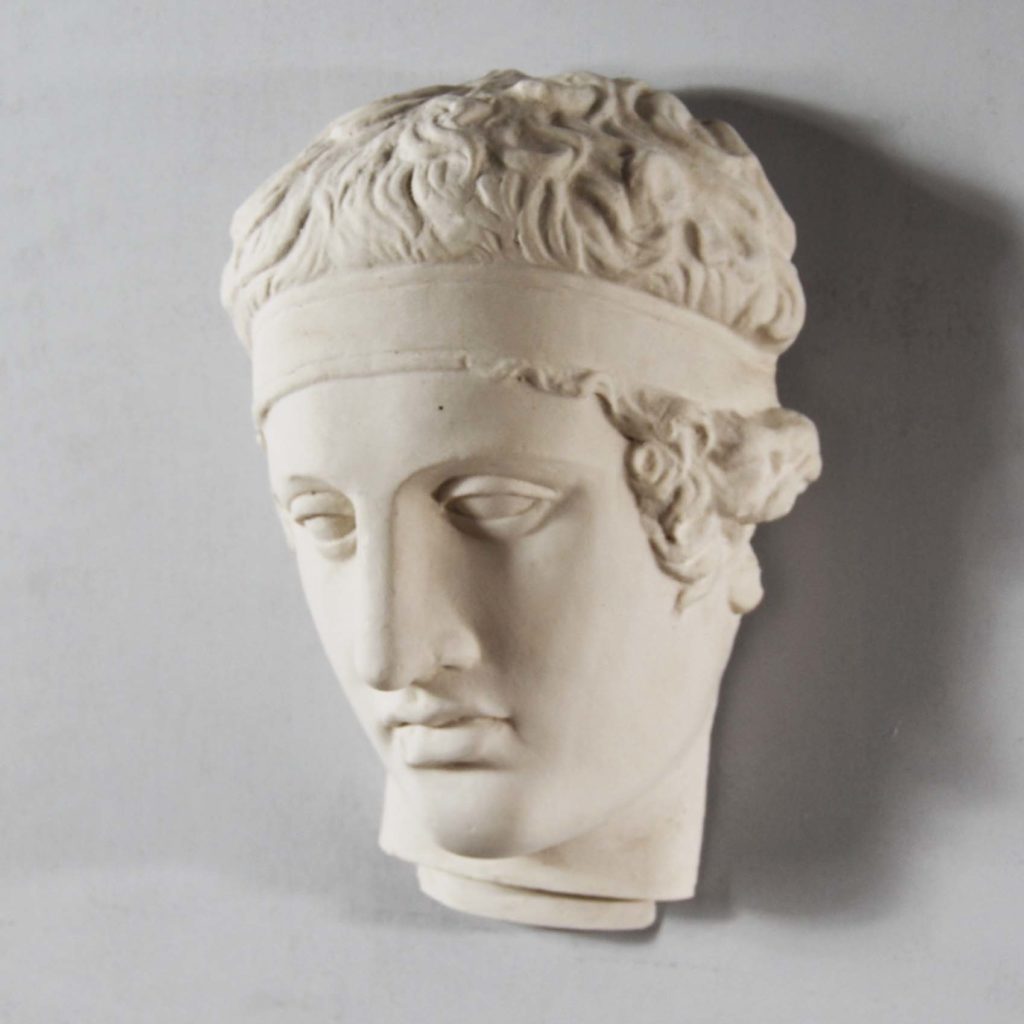 A plaster mask of an athlete-122934