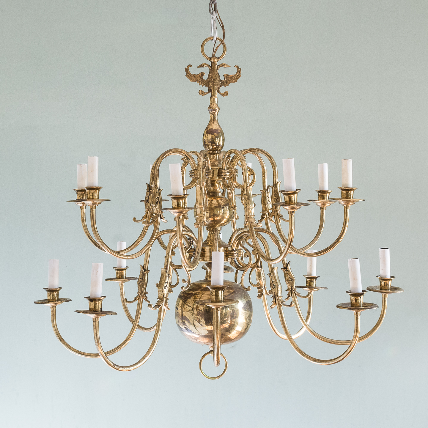 Large Dutch style brass chandelier, - LASSCO - England's prime resource for  Architectural Antiques, Salvage Curiosities