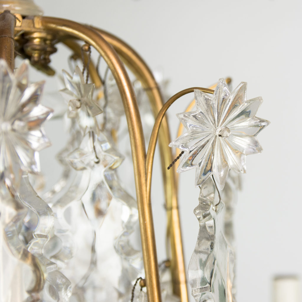 French early twentieth century gilt-metal sixteen light chandelier,-123122
