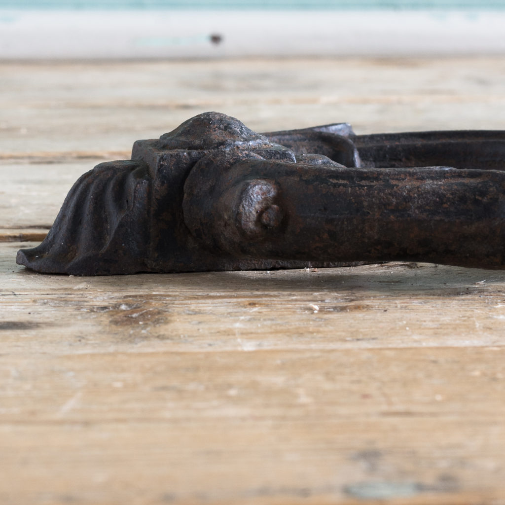 Substantial eary-nineteenth century cast iron door knocker,-122486