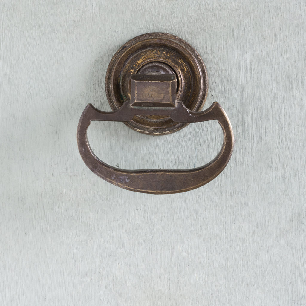 Georgian style brass door centre pull,-0