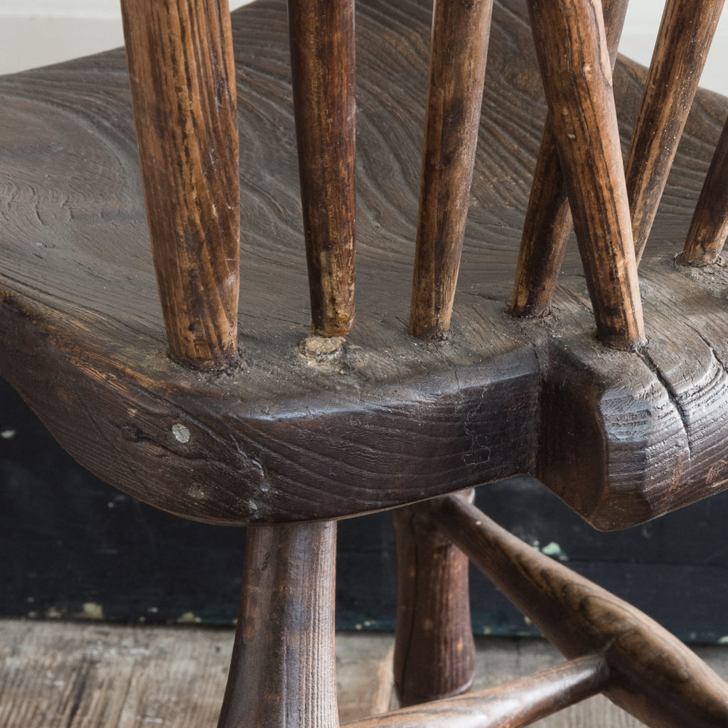 Pair of early nineteenth century Windsor side chairs, -122543