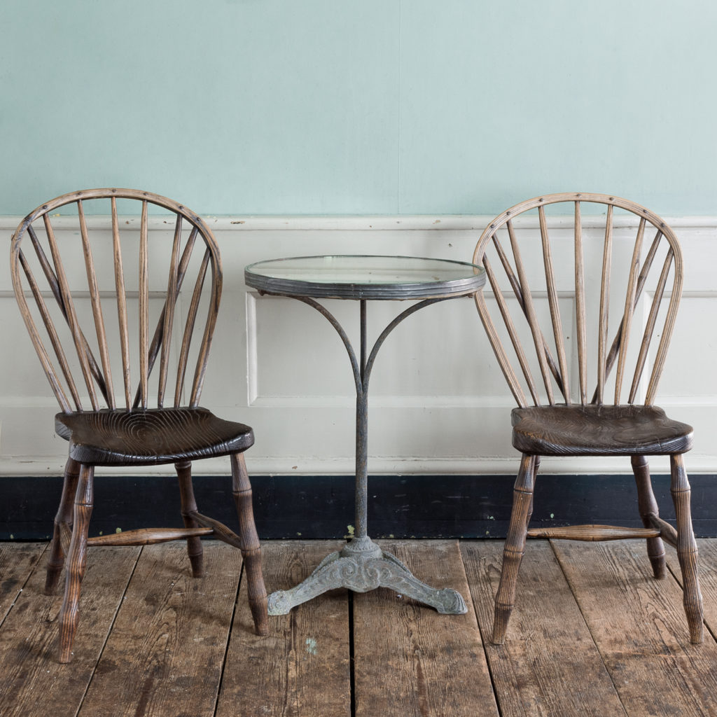 Pair of early nineteenth century Windsor side chairs, -122538