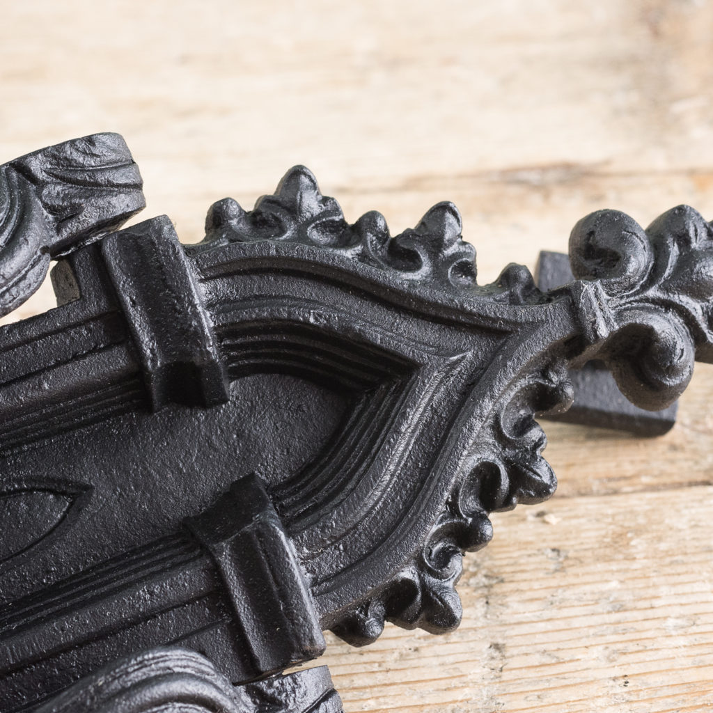 Victorian Gothic cast iron door knocker,-123164