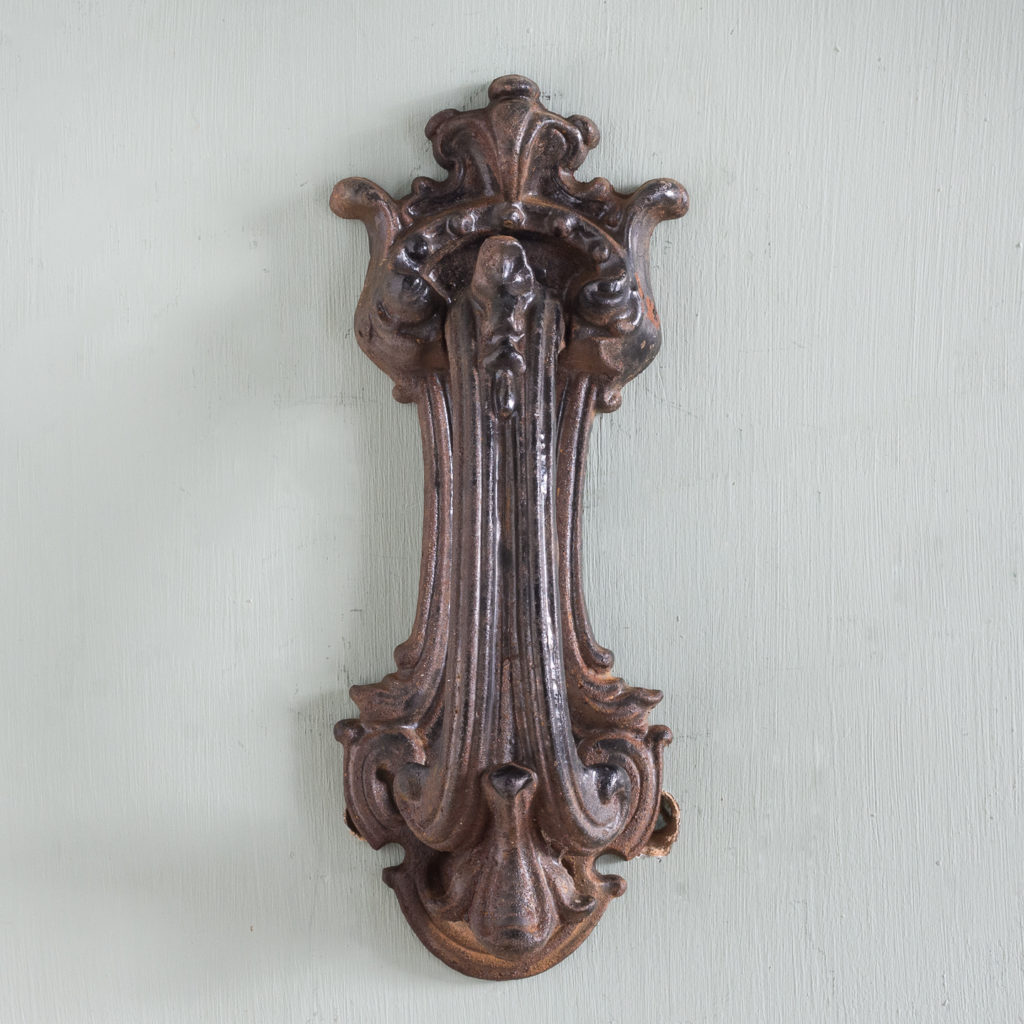 Victorian cast iron door knocker