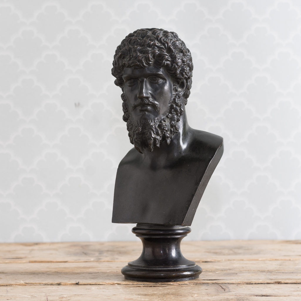 Italian mid-nineteenth century bronze bust of Lucius Verus,