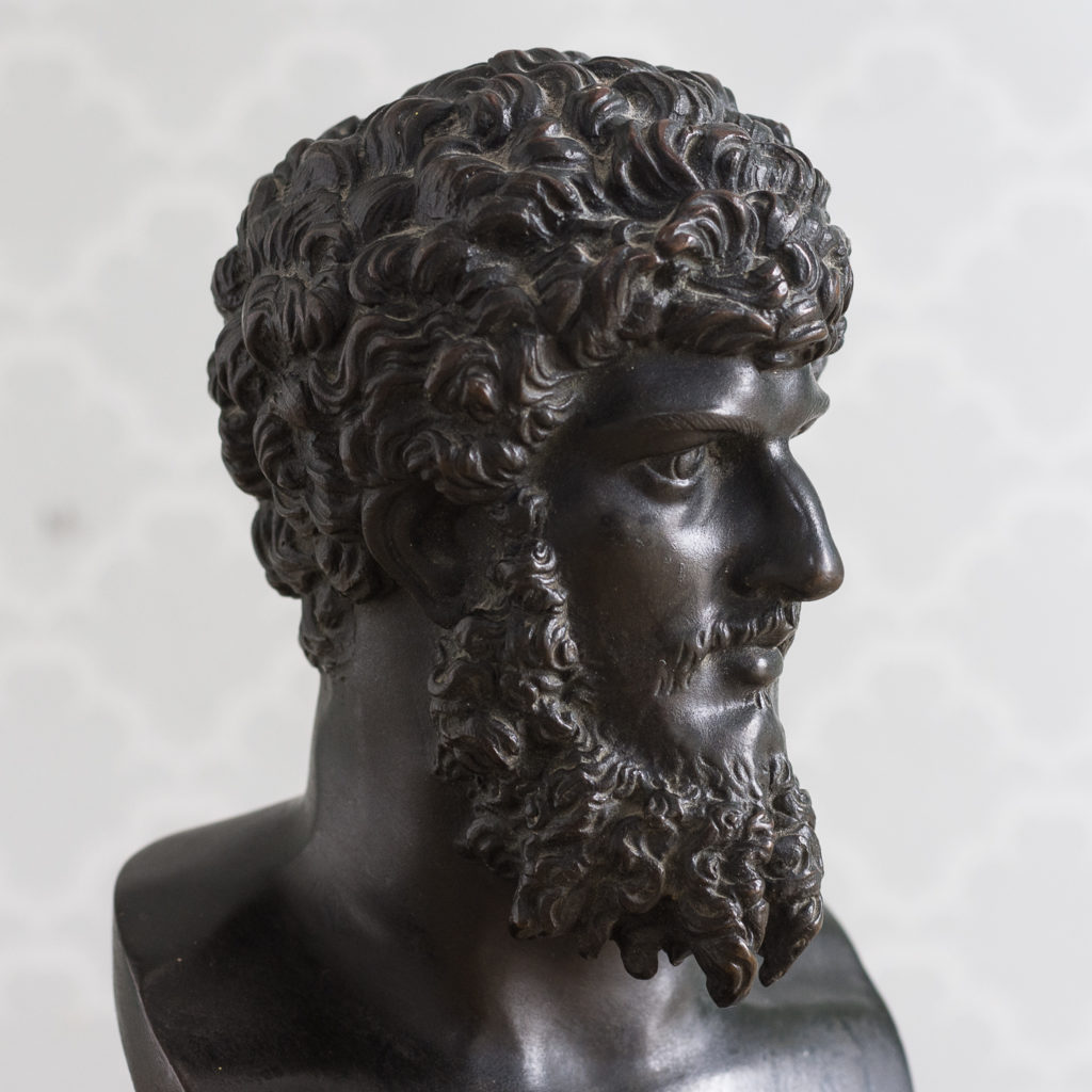 Italian mid-nineteenth century bronze bust of Lucius Verus,