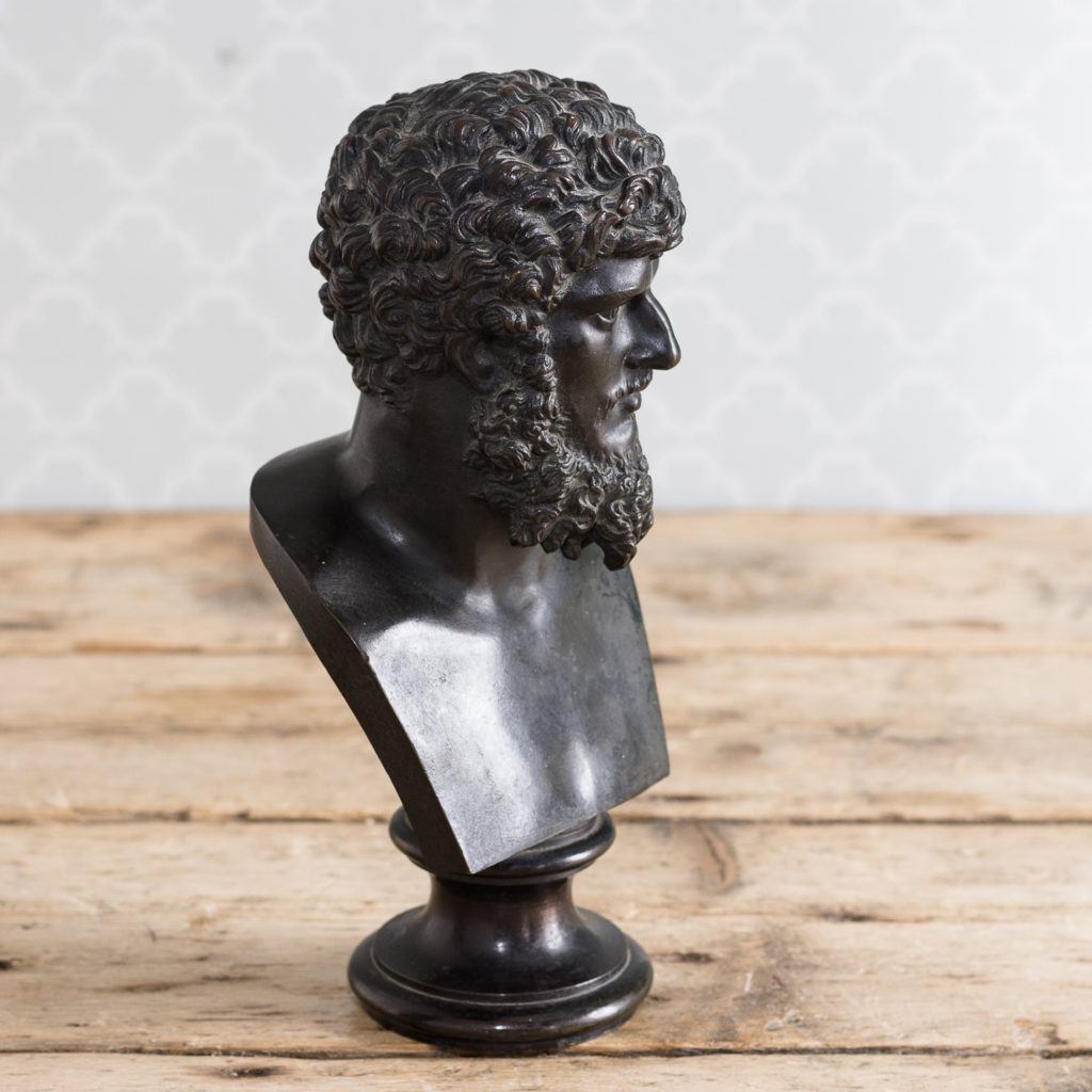 Italian mid-nineteenth century bronze bust of Lucius Verus,