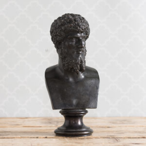 Italian mid-nineteenth century bronze bust of Lucius Verus,