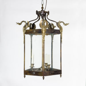 Late nineteenth century French Empire style hall lantern