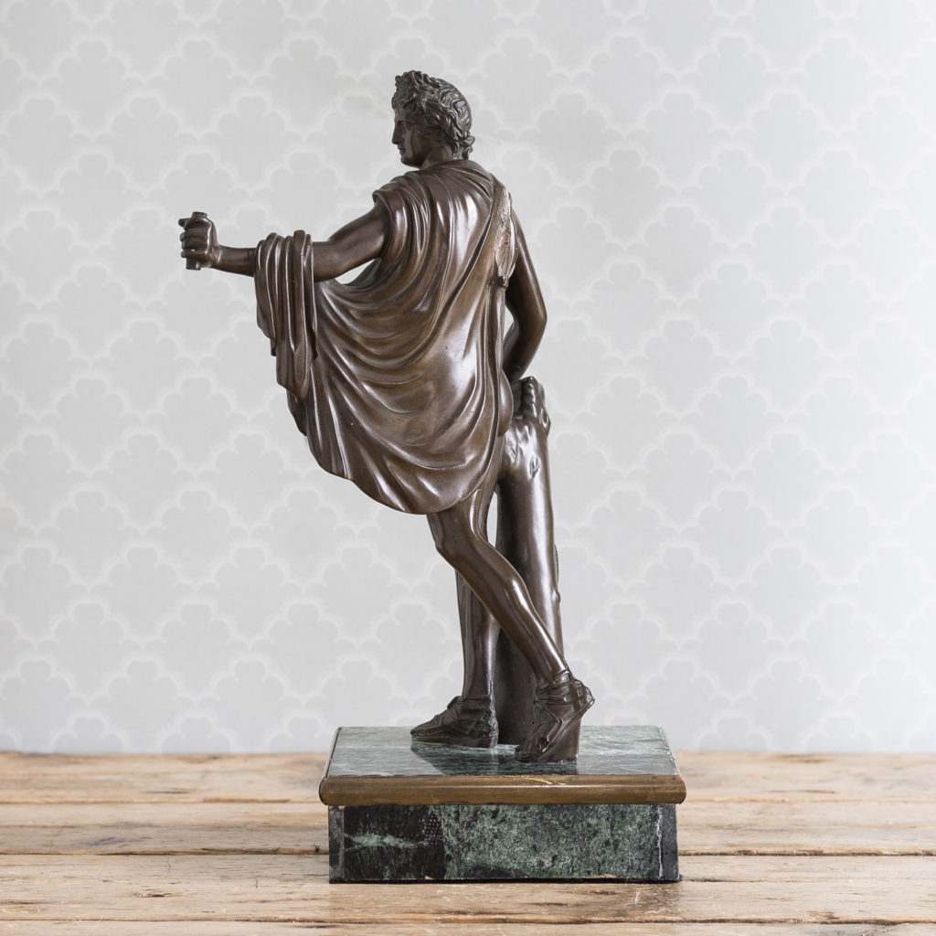 Nineteenth century Italian bronze of ‘The Apollo Belvedere’,