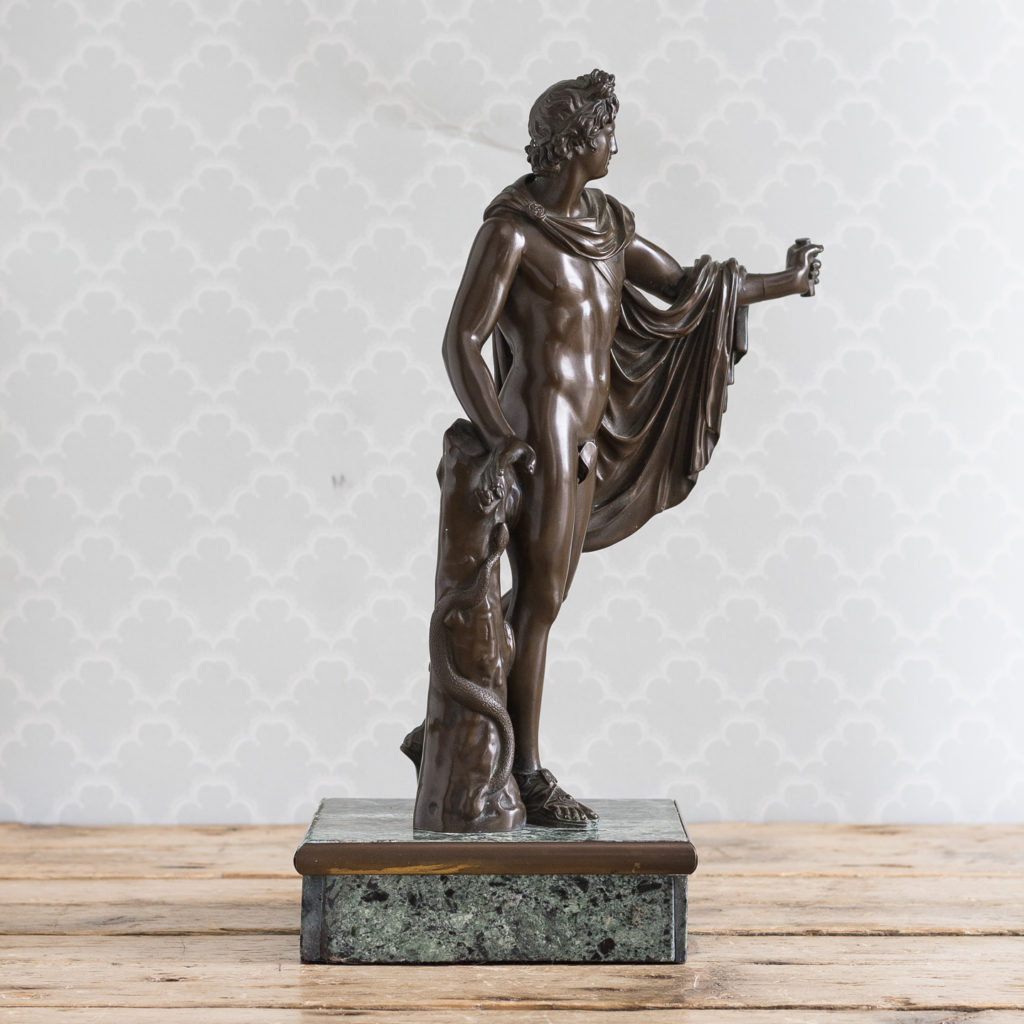 Nineteenth century Italian bronze of ‘The Apollo Belvedere’,