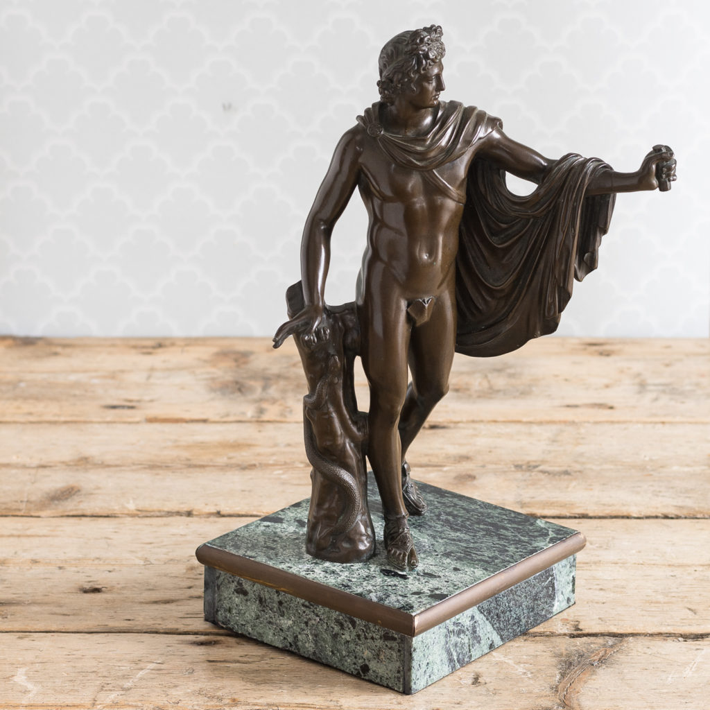 Nineteenth century Italian bronze of ‘The Apollo Belvedere’,