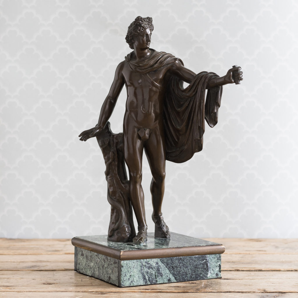 Nineteenth century Italian bronze of ‘The Apollo Belvedere’,