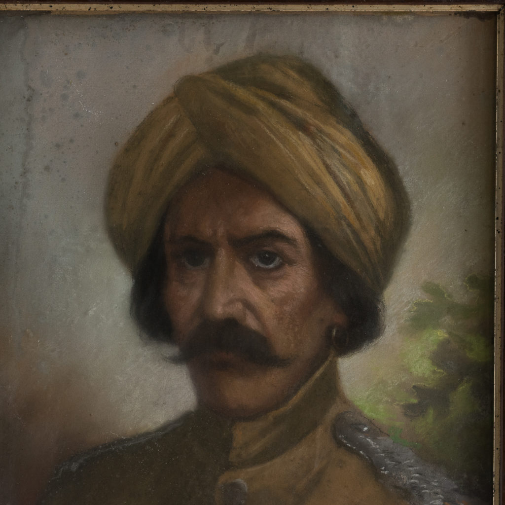 Portrait of a gentleman wearing a turban-122528