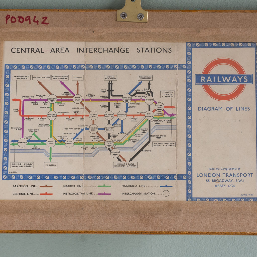 London Transport map 1949