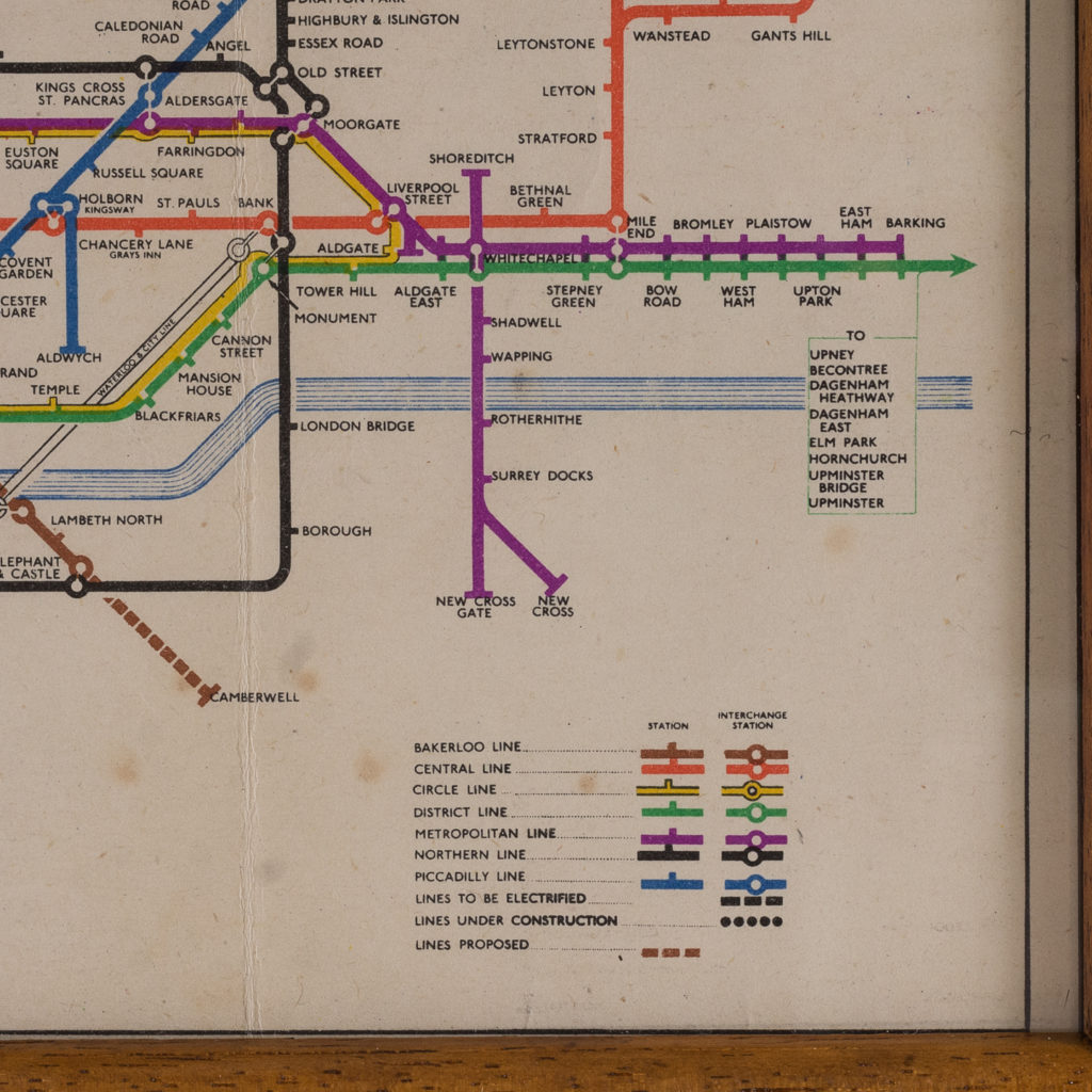 London Transport map 1949