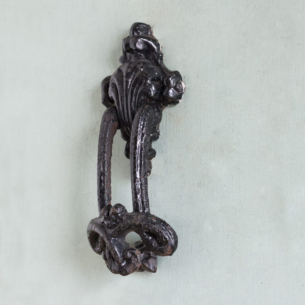 Victorian cast iron door knocker,-123345