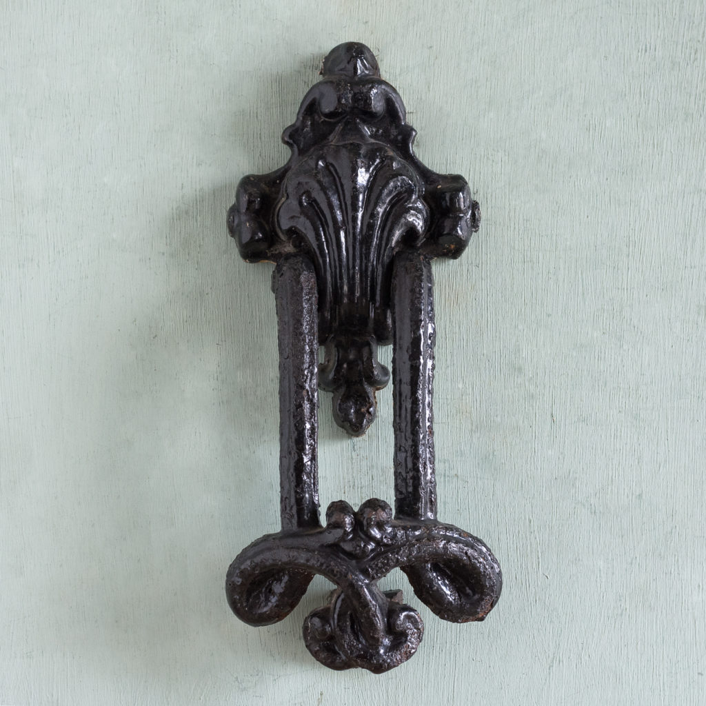 Victorian cast iron door knocker