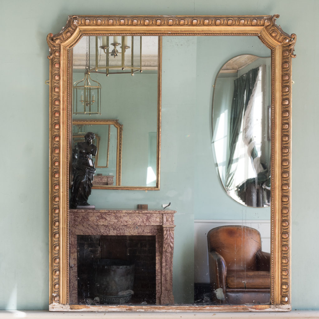 Nineteenth century French gilded mirror