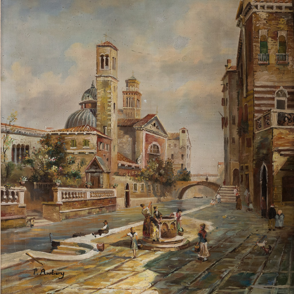 Venetian capriccio oil painting,