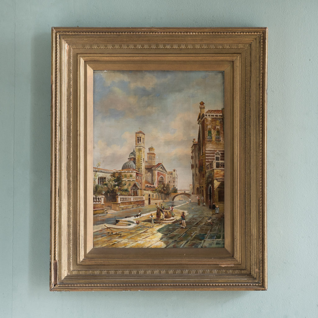 Venetian capriccio oil painting,