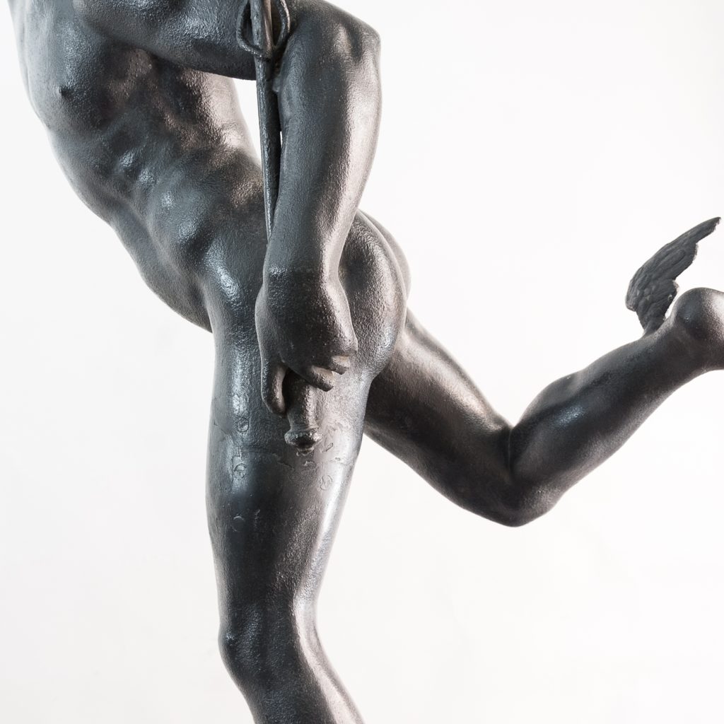 Late Victorian spelter figure of Mercury