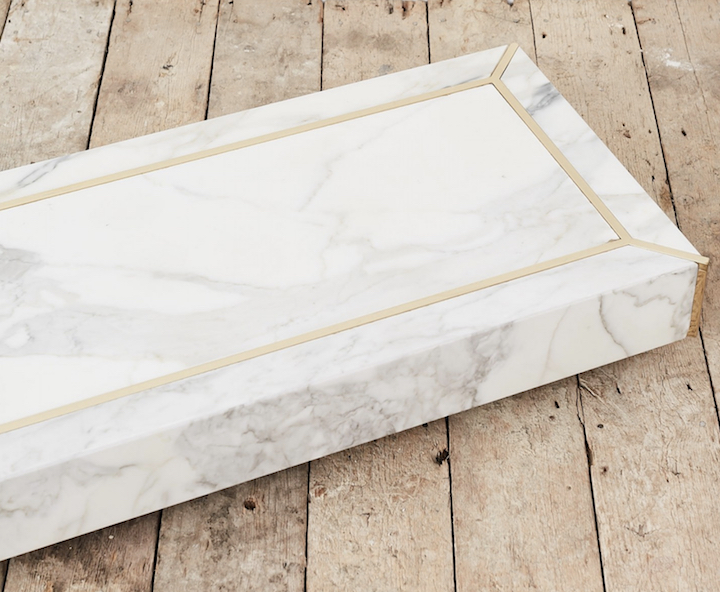 carrara marble plinth