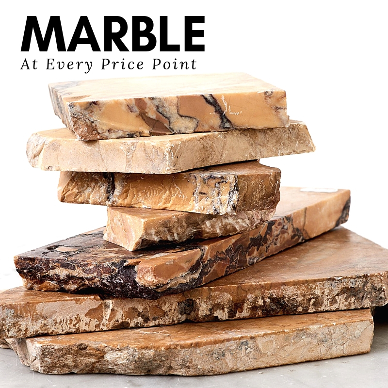 Marble stack with the title 'Marble at Every Price Point'