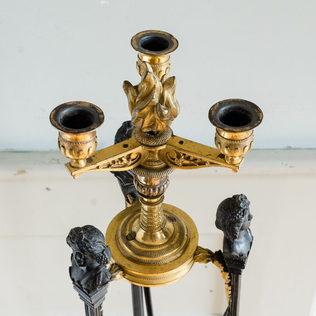 three urn-shaped nozzles