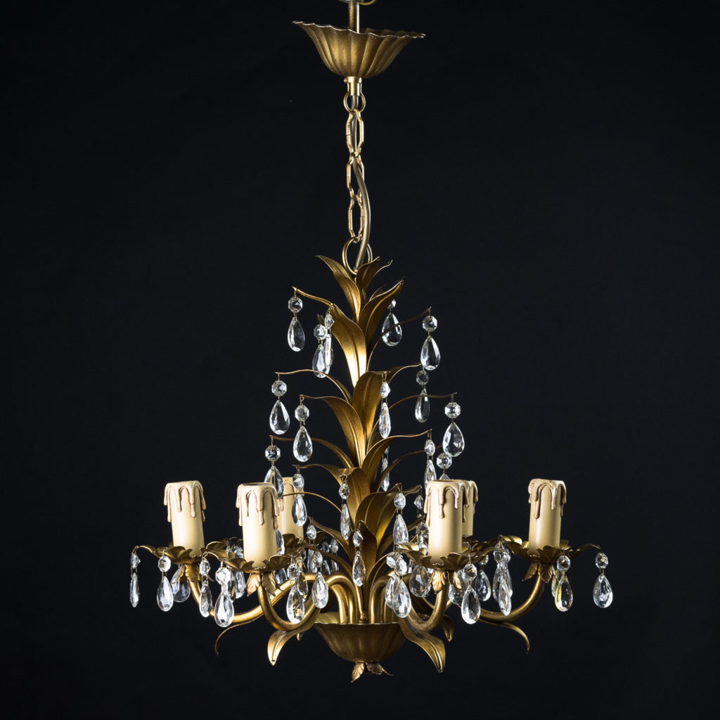 Six branch decorative metal chandelier-126874