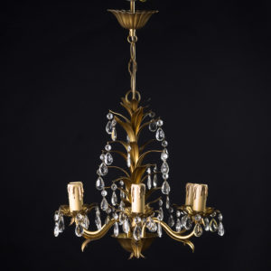 Six branch decorative metal chandelier-0