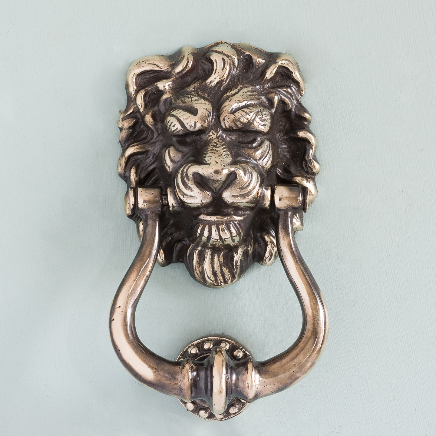 Lion Head Face Shape Door Knocker Brass Vintage Style Door Knocker Door Dec BM34 