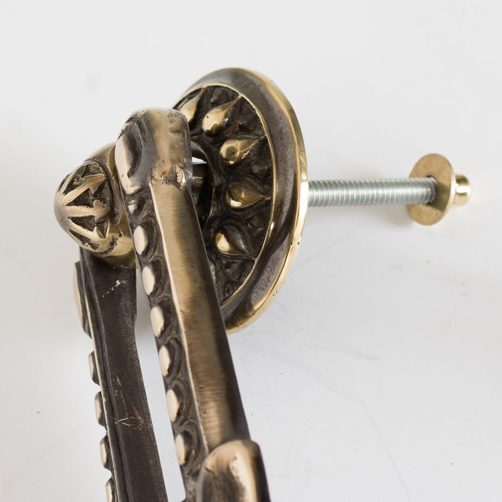 Nineteenth century style brass door knocker,-126531