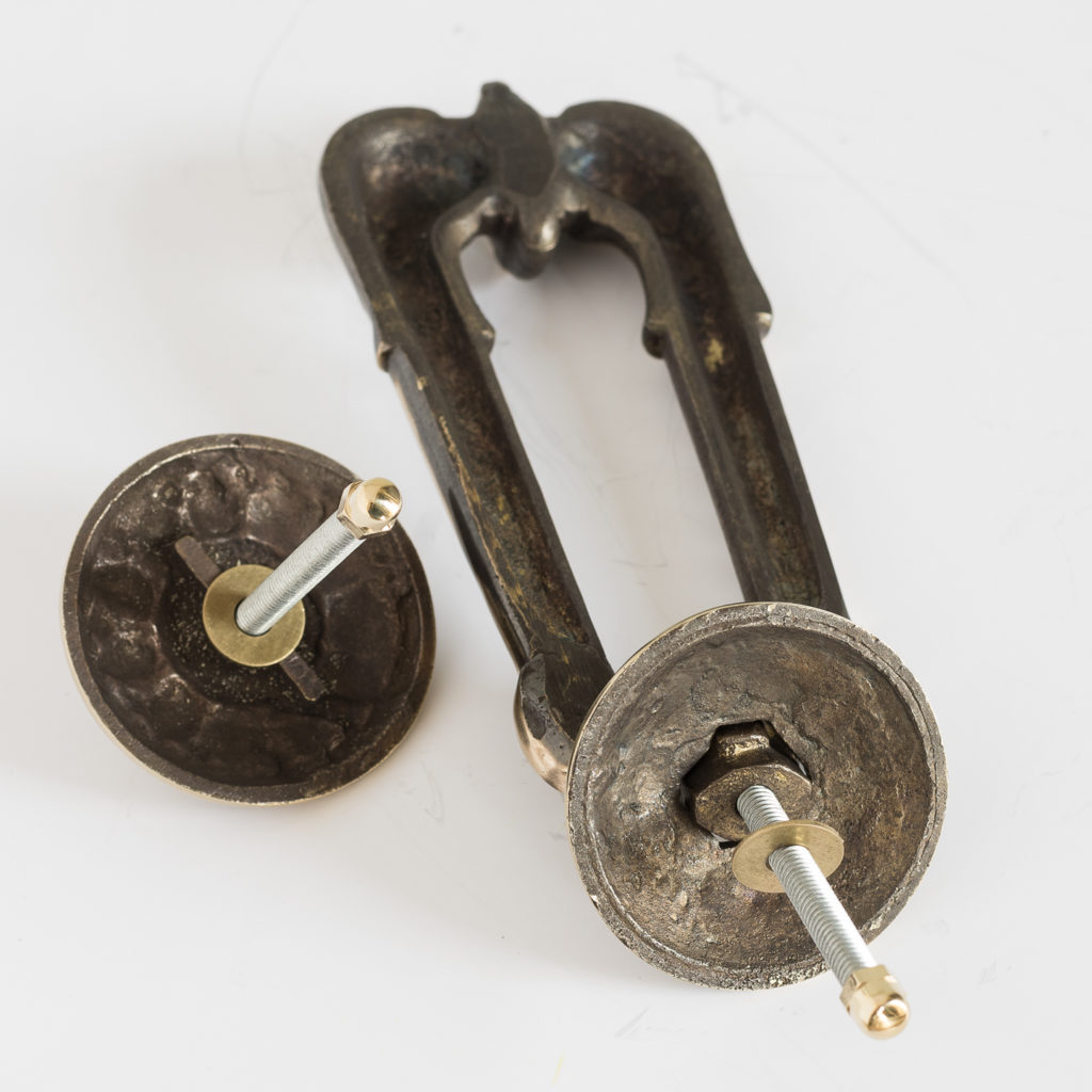 Nineteenth century style brass door knocker,-126532