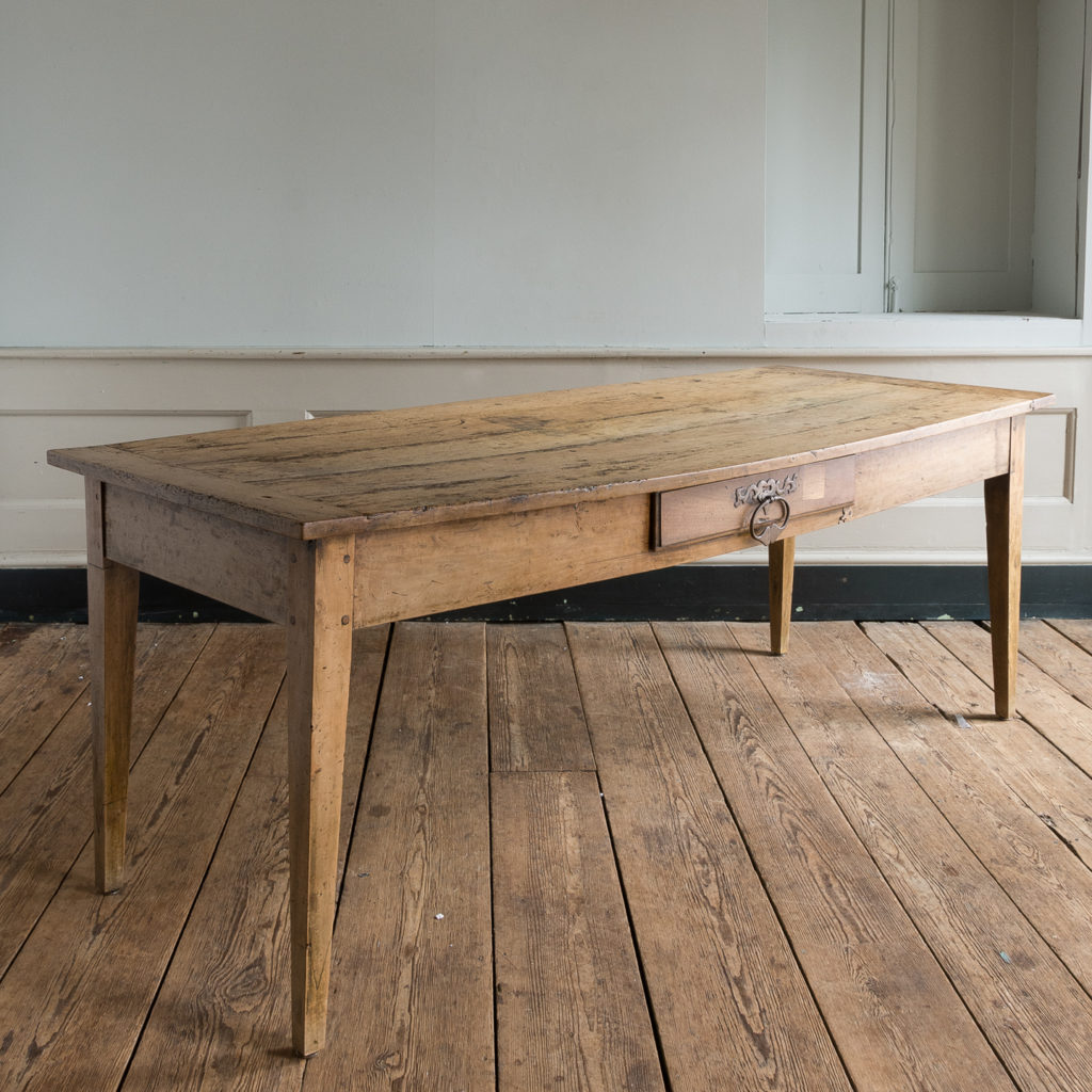 Nineteenth century French fruitwood farmhouse dining table