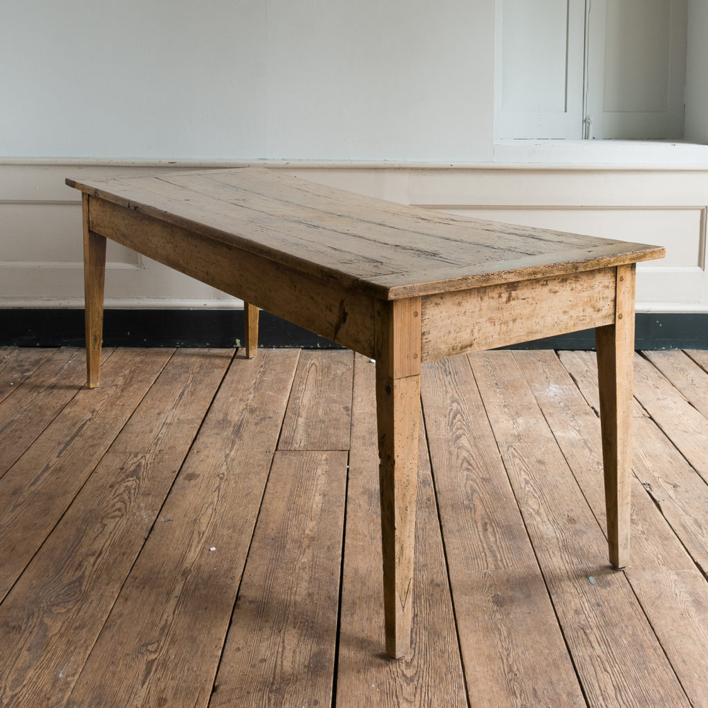 Nineteenth century French fruitwood farmhouse dining table