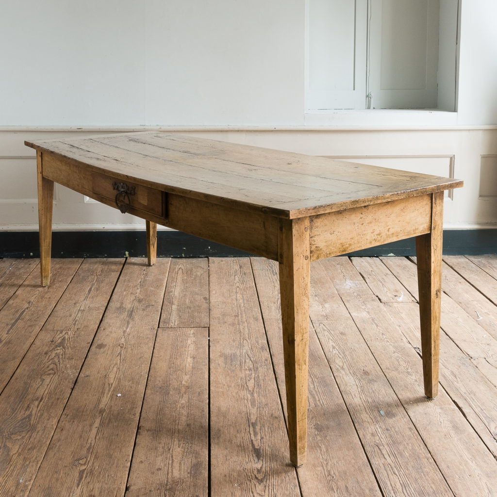 Nineteenth century French fruitwood farmhouse dining table