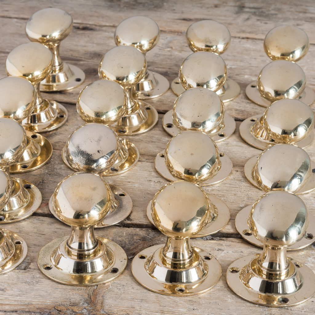 brass oval door knobs