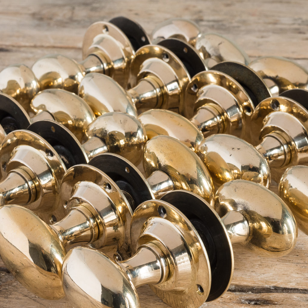 brass oval door knobs