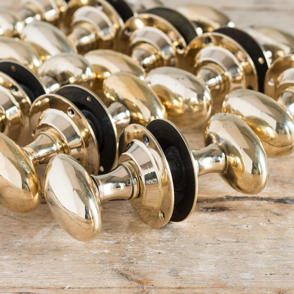 brass oval door knobs