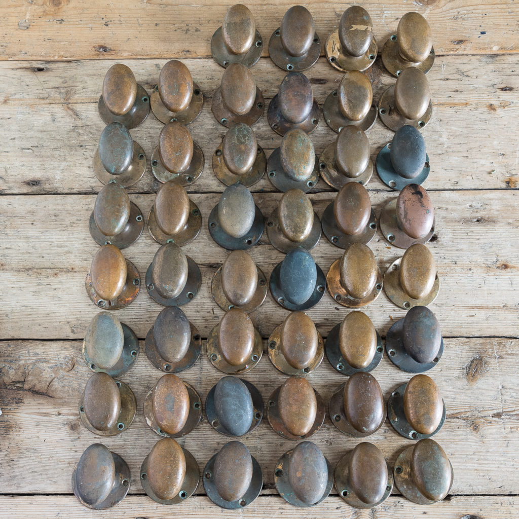 Reclaimed brass door knobs