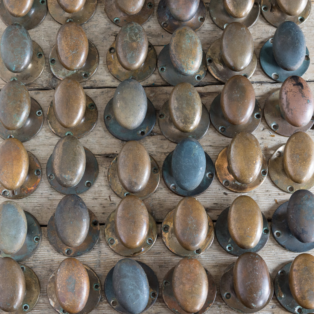 Reclaimed brass door knobs