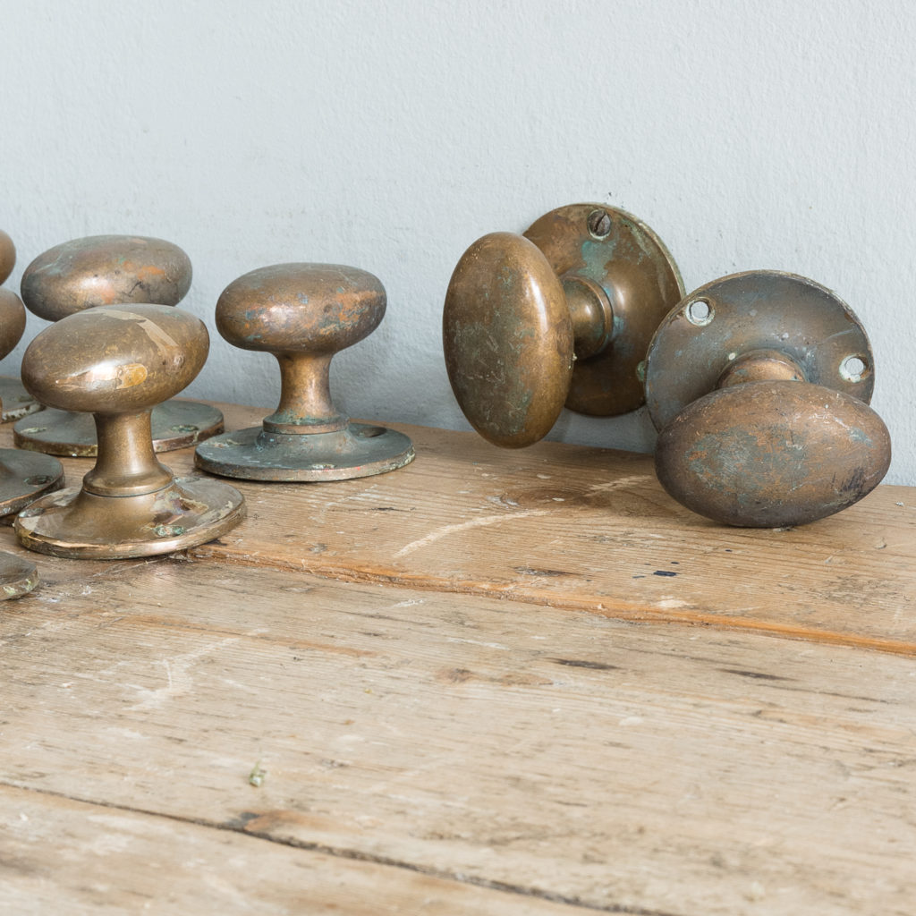 Reclaimed brass door knobs